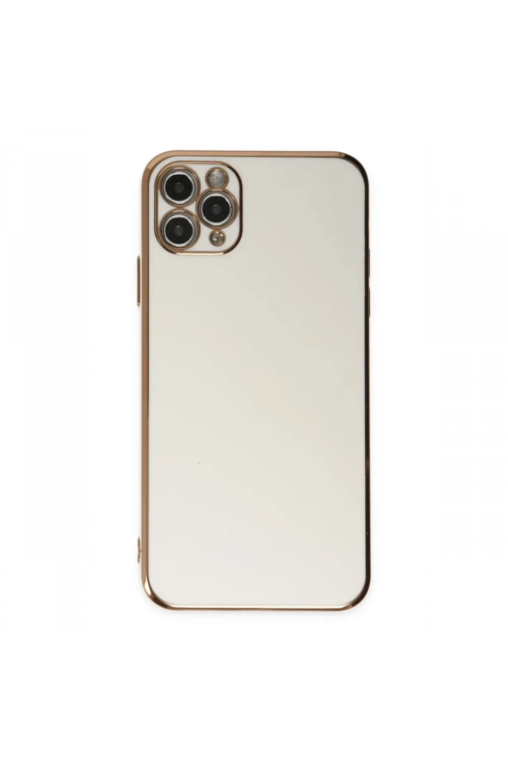 Apple iPhone 11 Pro Max Kılıf Volet Silikon - Beyaz