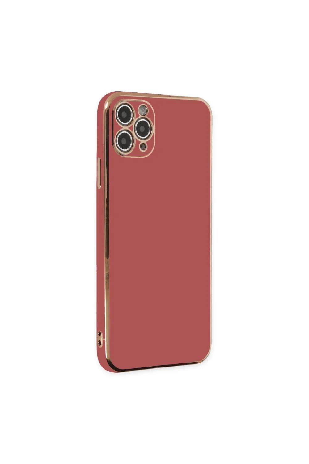Apple İphone 11 Pro Max Kılıf Volet Silikon - Kırmızı