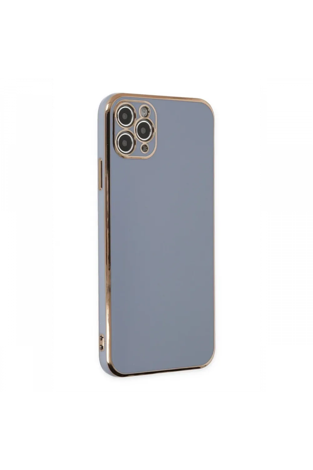 Apple iPhone 11 Pro Max Kılıf Volet Silikon - Mavi