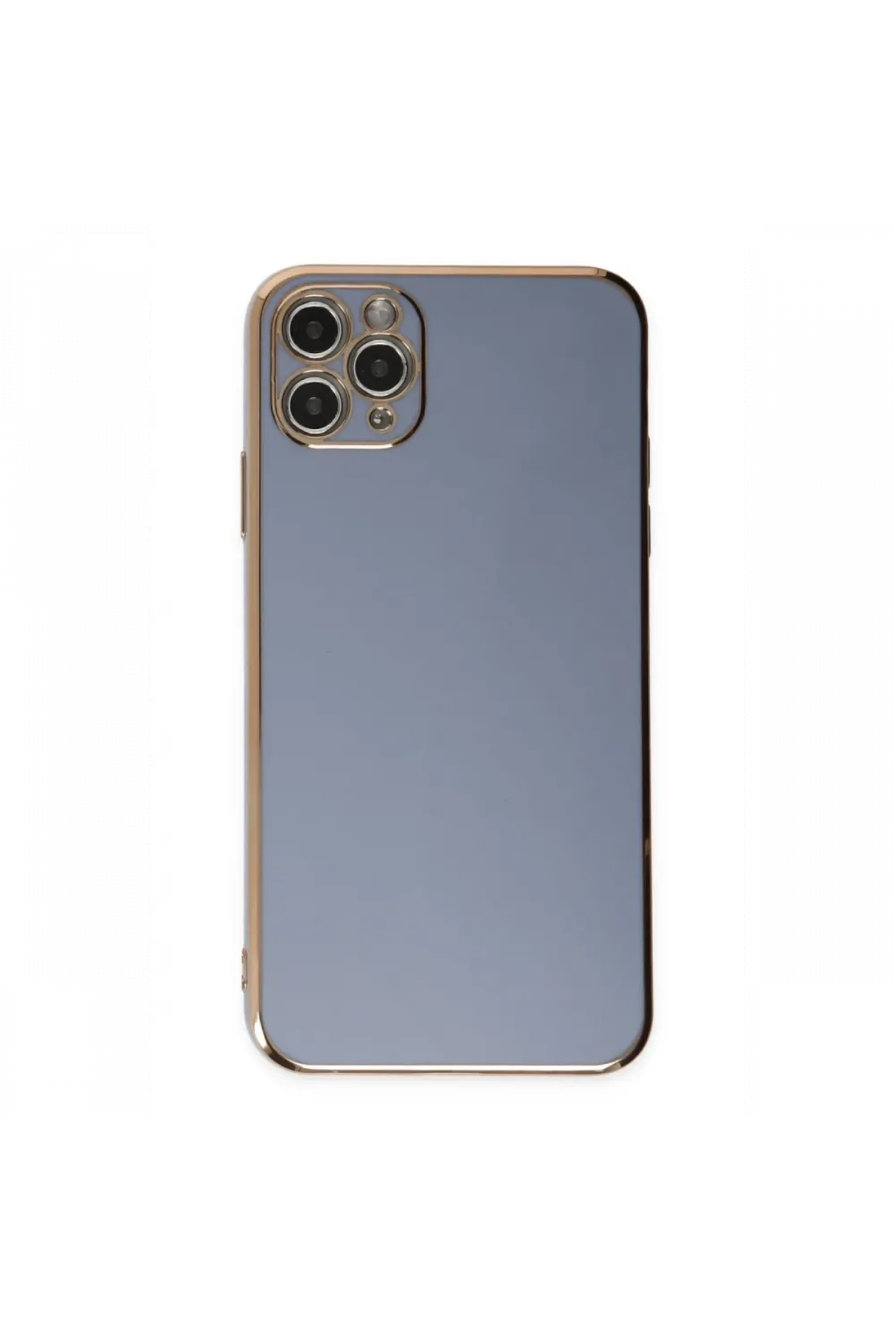 Apple iPhone 11 Pro Max Kılıf Volet Silikon - Mavi