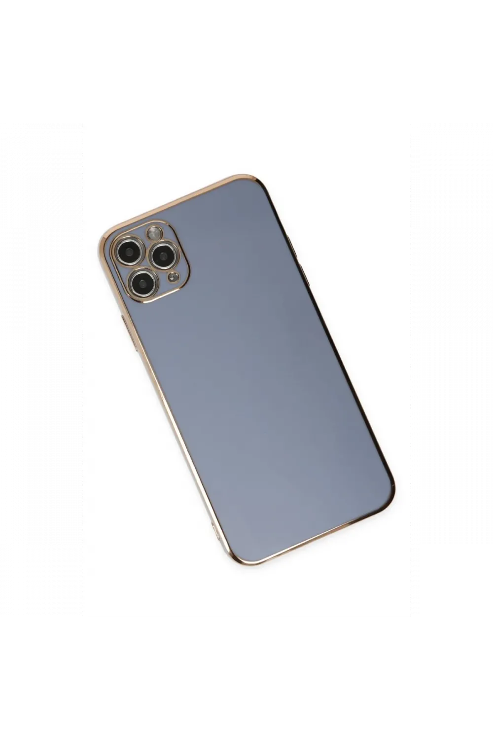 Apple iPhone 11 Pro Max Kılıf Volet Silikon - Mavi