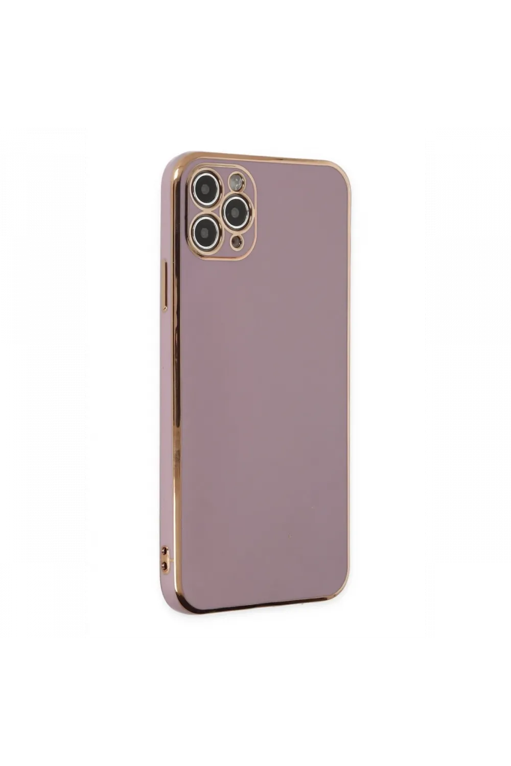Apple iPhone 11 Pro Max Kılıf Volet Silikon - Mor
