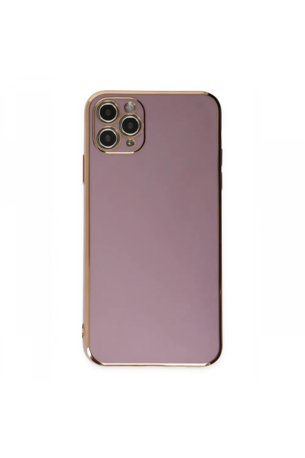 Apple iPhone 11 Pro Max Kılıf Volet Silikon - Mor