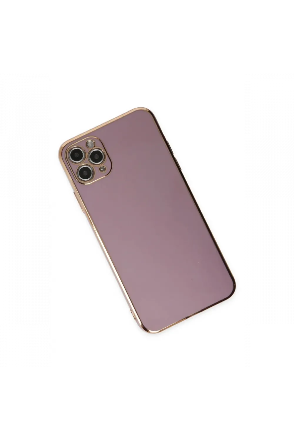 Apple iPhone 11 Pro Max Kılıf Volet Silikon - Mor