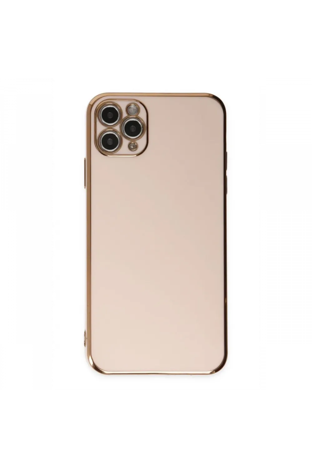 Apple iPhone 11 Pro Max Kılıf Volet Silikon - Pembe