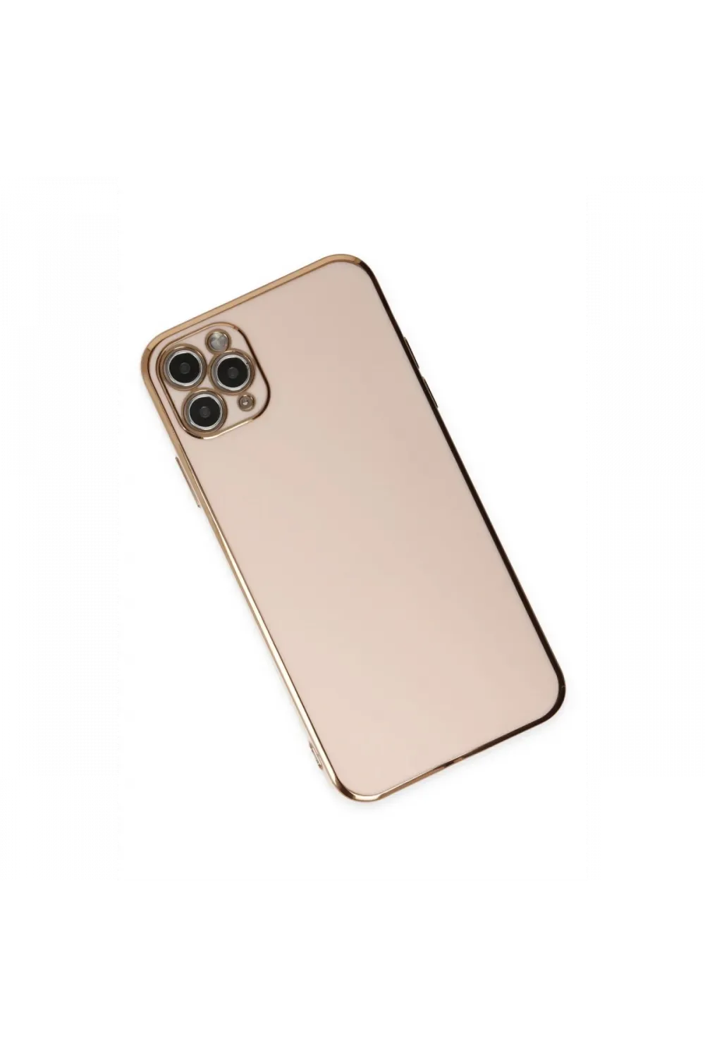 Apple iPhone 11 Pro Max Kılıf Volet Silikon - Pembe