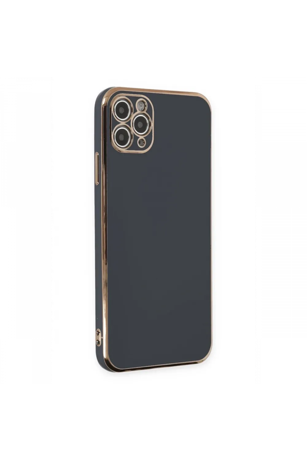 Apple iPhone 11 Pro Max Kılıf Volet Silikon - Siyah