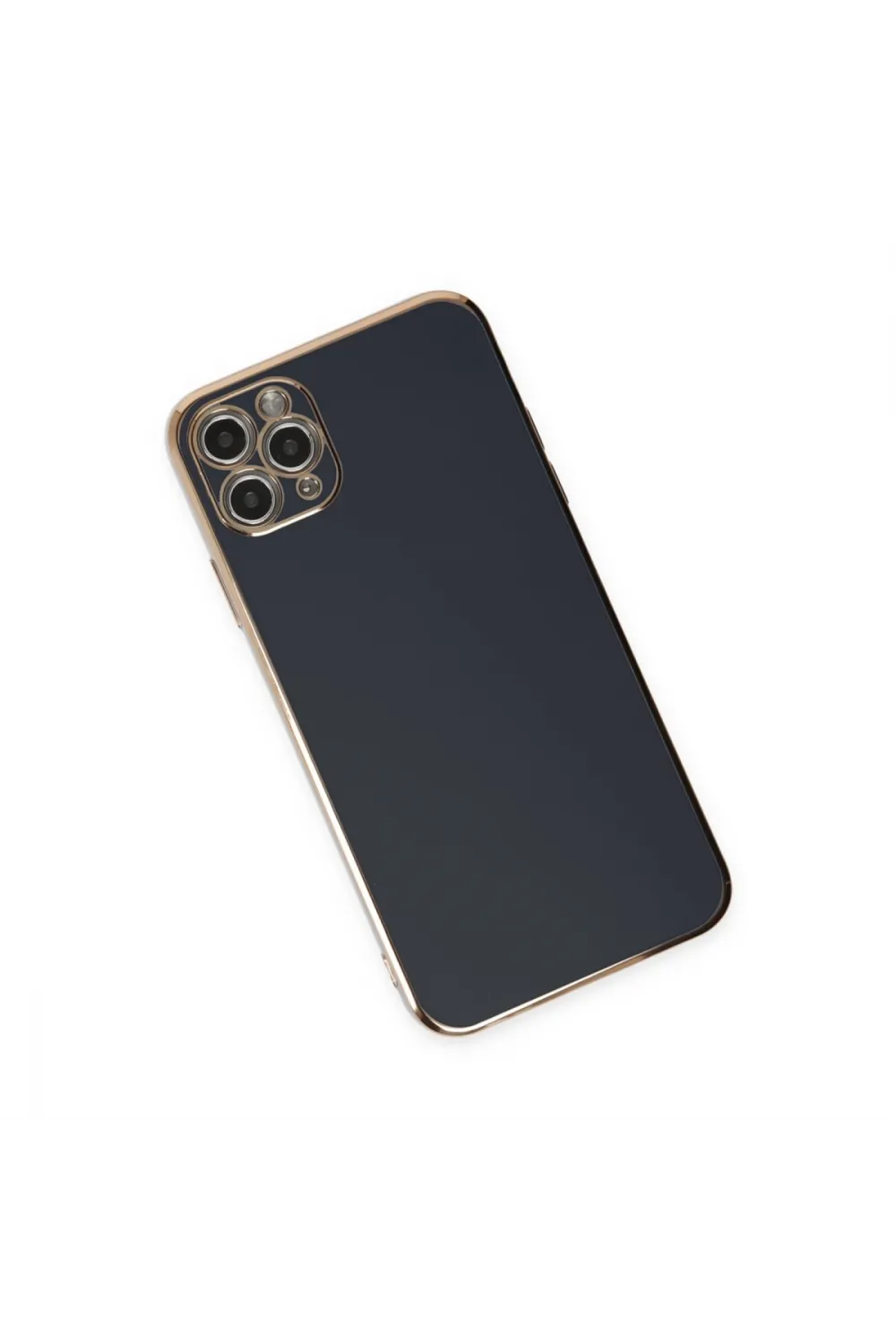 Apple İphone 11 Pro Max Kılıf Volet Silikon - Siyah