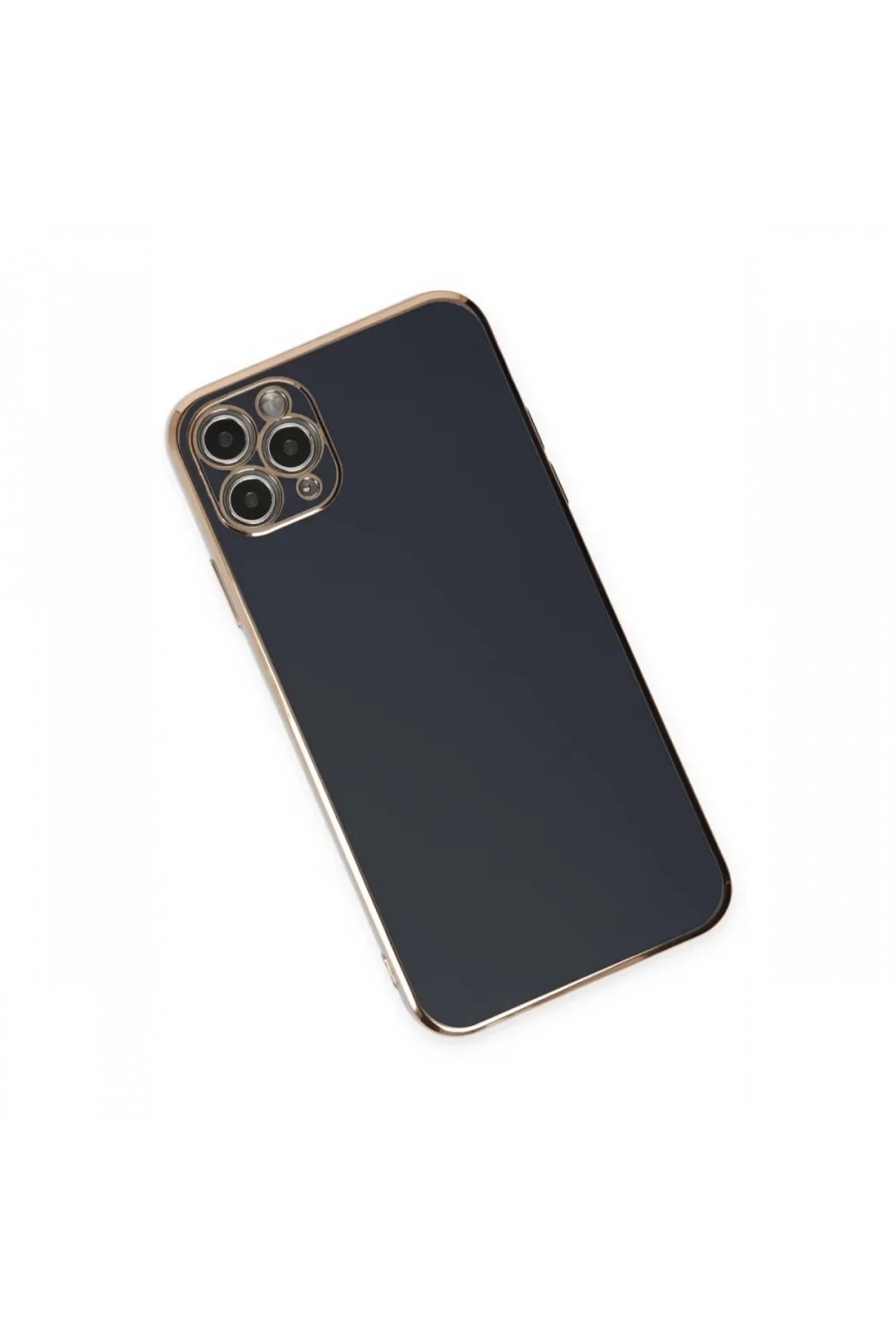 Apple iPhone 11 Pro Max Kılıf Volet Silikon - Siyah