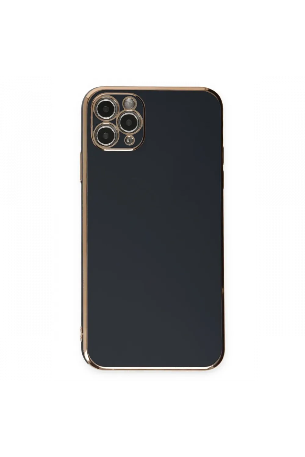 Apple iPhone 11 Pro Max Kılıf Volet Silikon - Siyah
