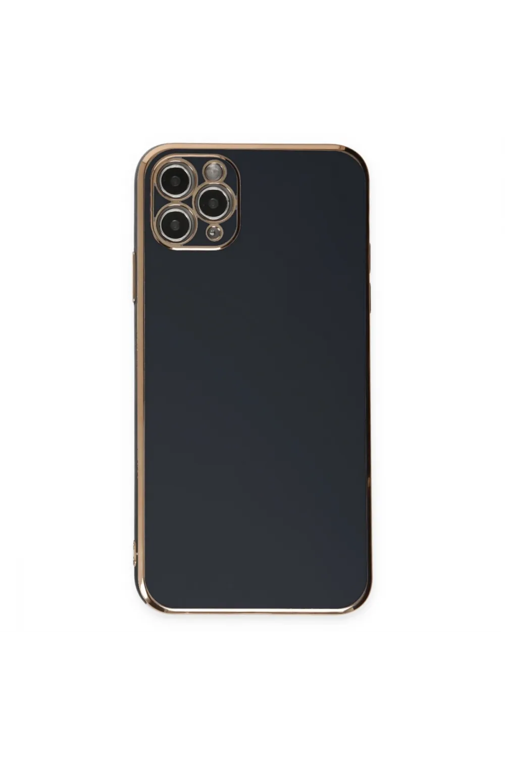 Apple İphone 11 Pro Max Kılıf Volet Silikon - Siyah