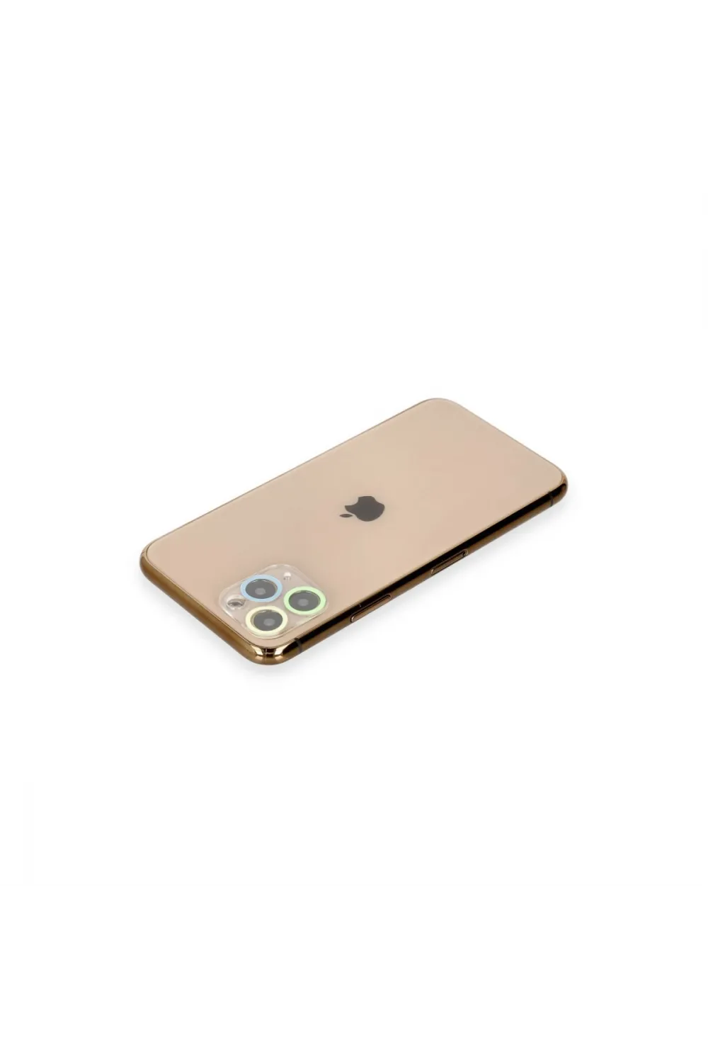 Apple İphone 11 Pro Renkli Kamera Lens Koruma Cam - Yeşil-sarı