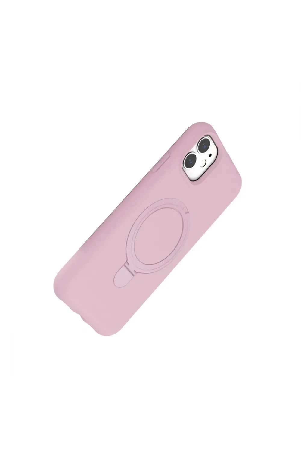 Apple İphone 11 Regal Magsafe Standlı Kapak - Açık Pembe