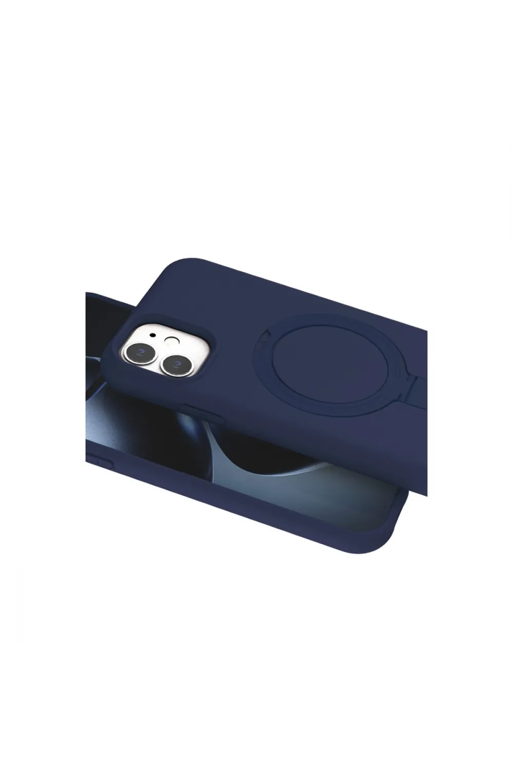 Apple İphone 11 Regal Magsafe Standlı Kapak - Lacivert