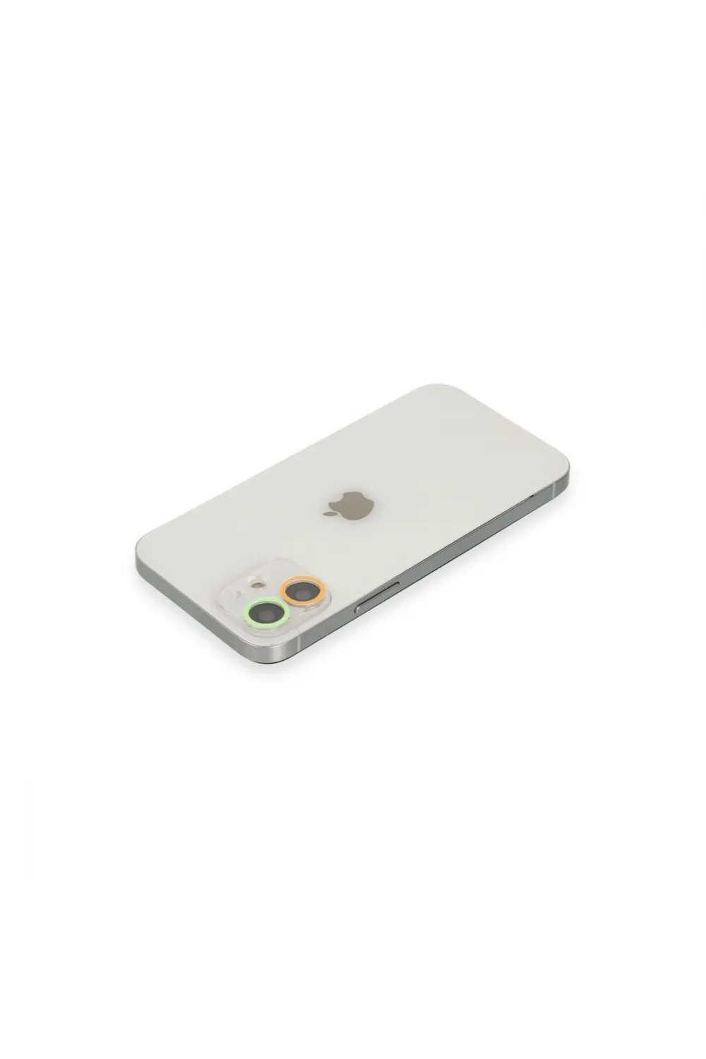 Apple İphone 11 Renkli Kamera Lens Koruma Cam - Turuncu-yeşil
