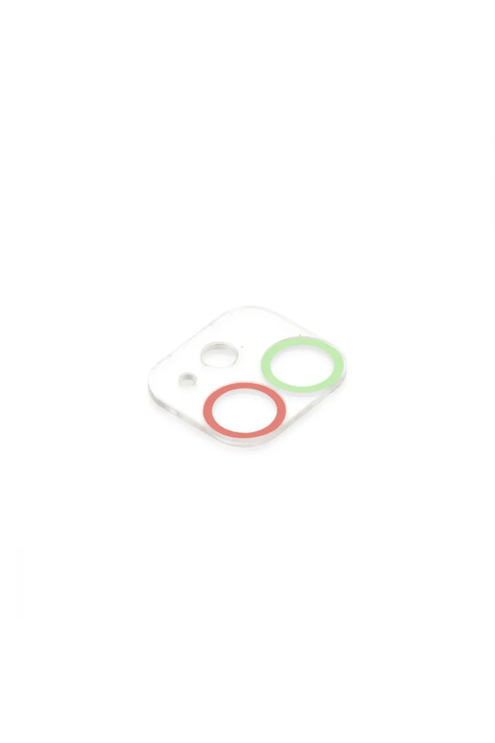 Apple İphone 11 Renkli Kamera Lens Koruma Cam - Yeşil-pembe
