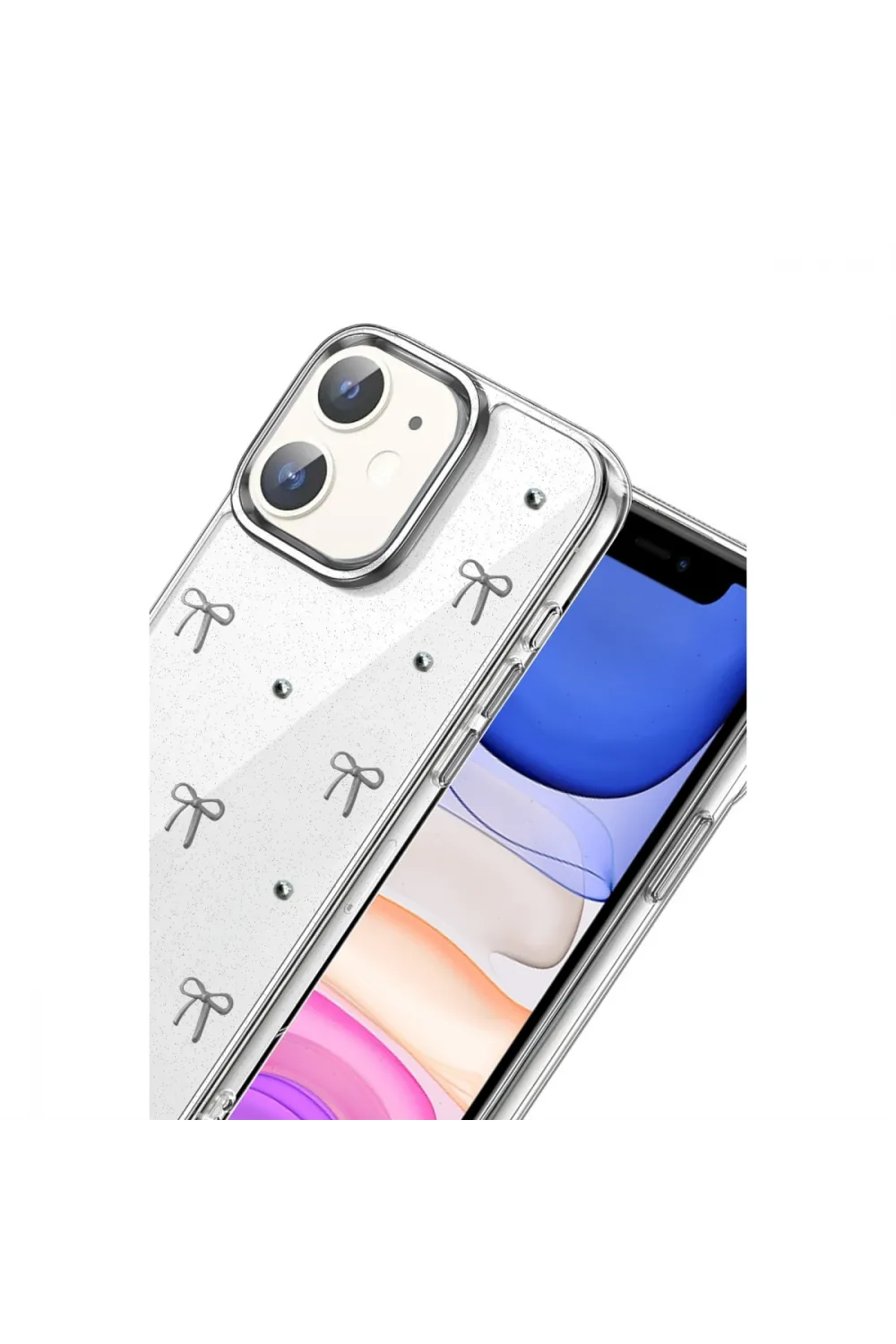 Apple İphone 12 Fiyonk Desenli Kapak - Desen 5