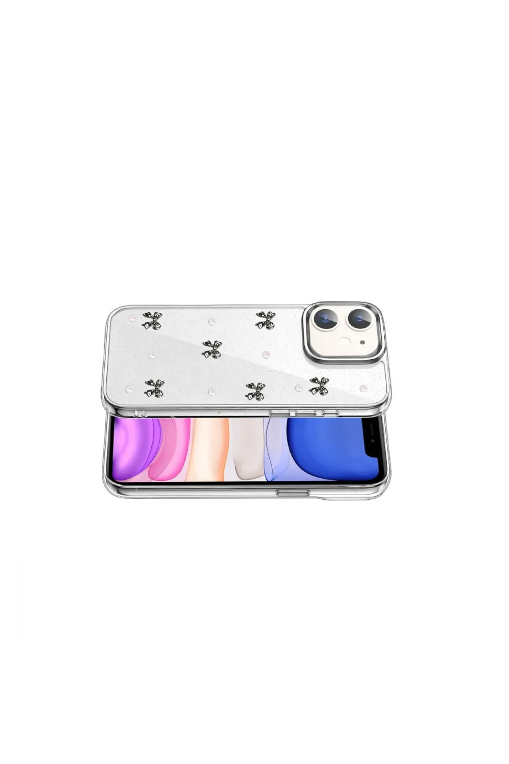 Apple İphone 12 Fiyonk Desenli Kapak - Desen 8