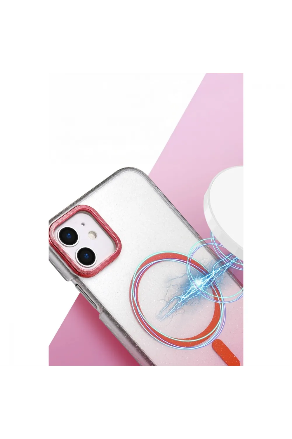Apple İphone 12 Glossy Magsafe Kapak - Siyah