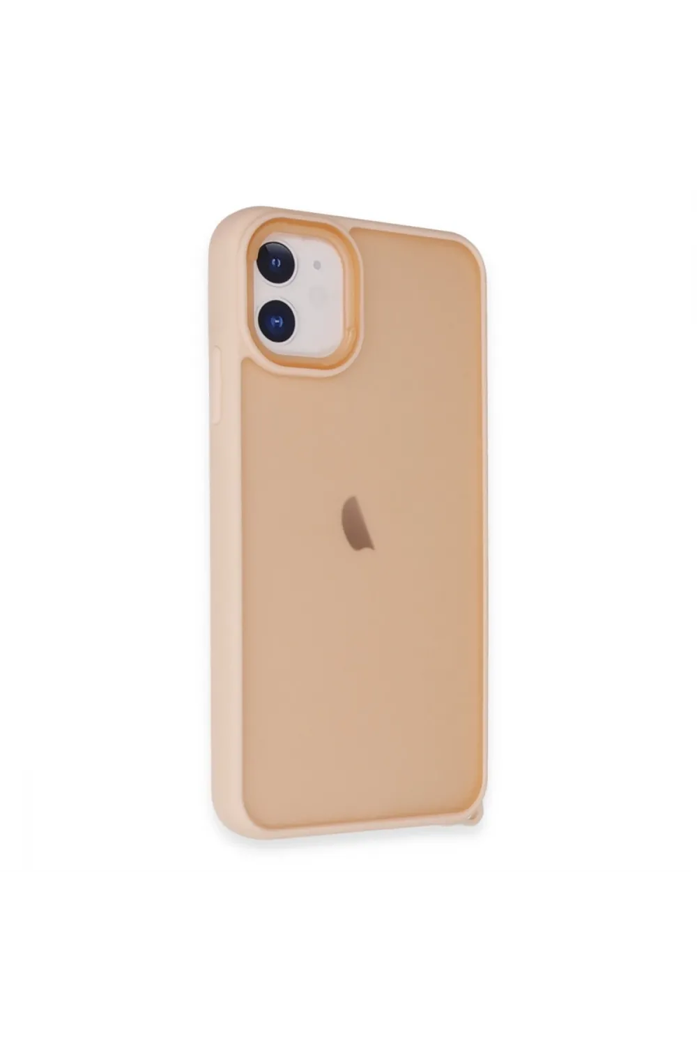 Apple İphone 12 Kılıf Elegant Kapak - Pudra