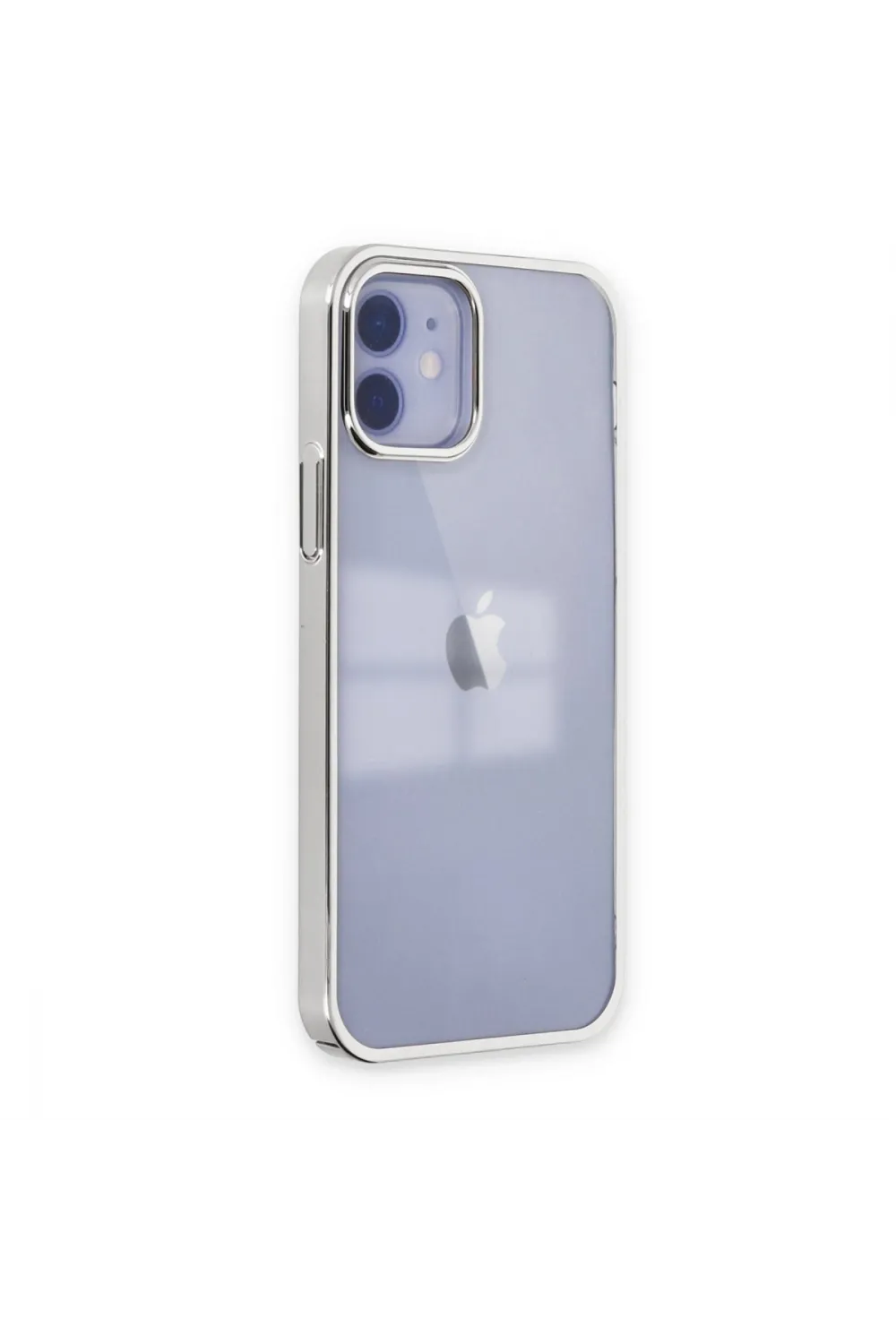 Apple İphone 12 Kılıf Element Silikon - Gümüş