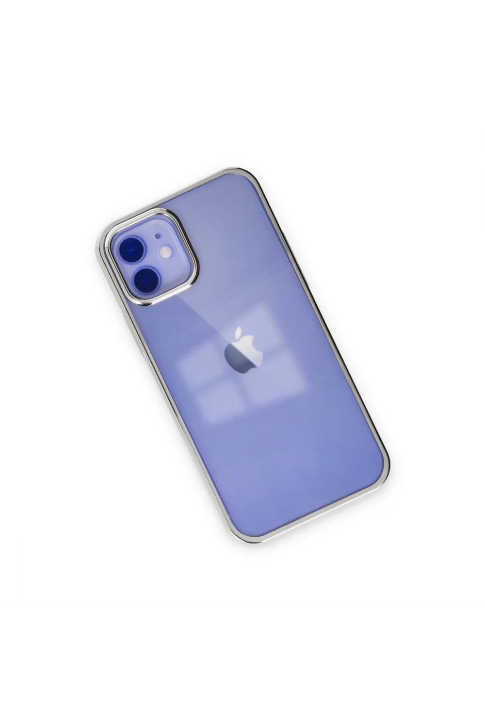 Apple İphone 12 Kılıf Element Silikon - Gümüş