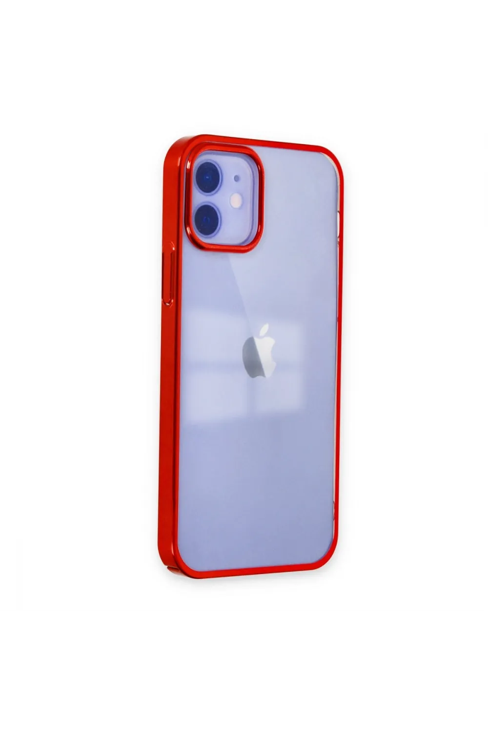 Apple İphone 12 Kılıf Element Silikon - Kırmızı