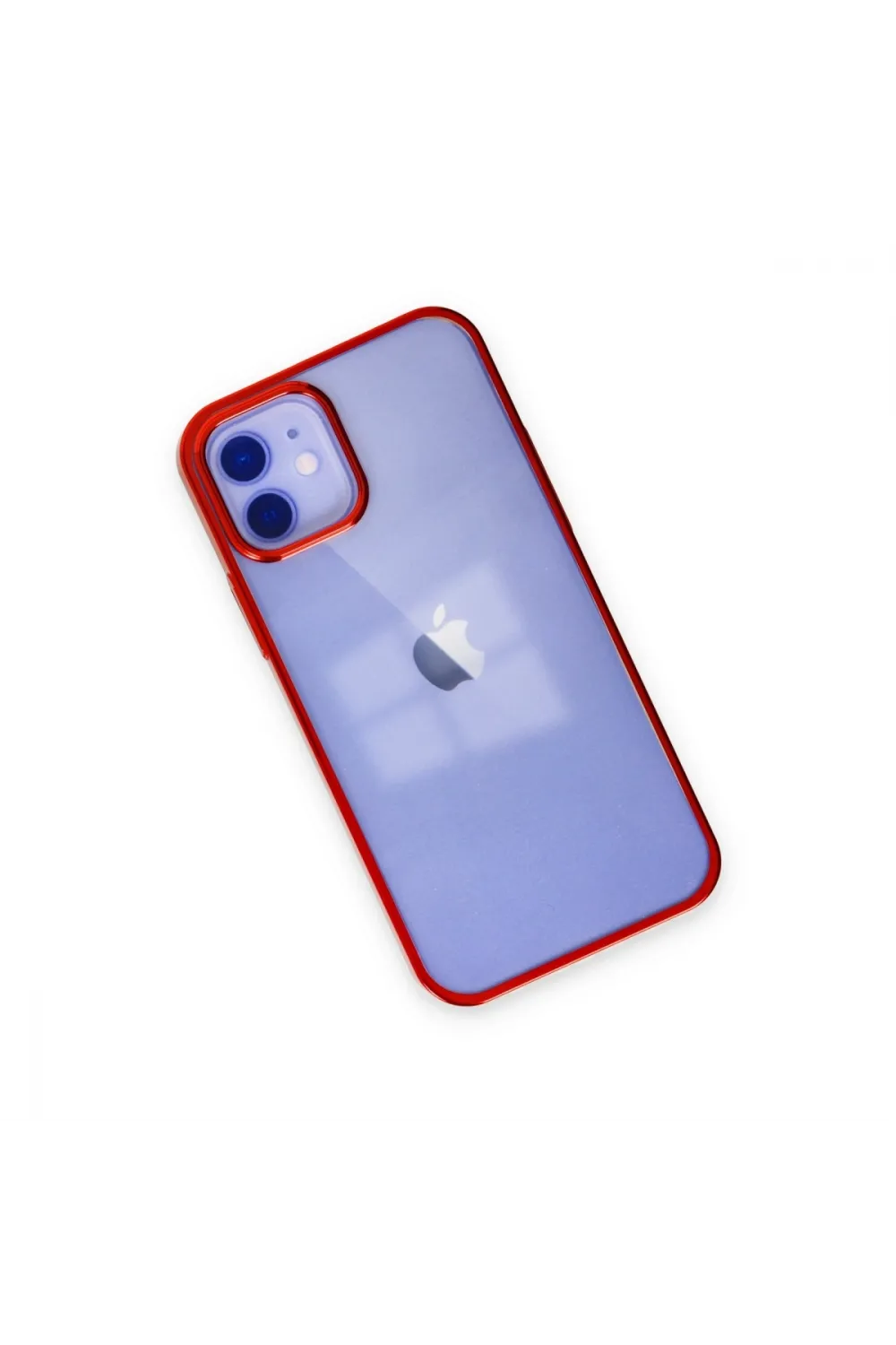 Apple İphone 12 Kılıf Element Silikon - Kırmızı