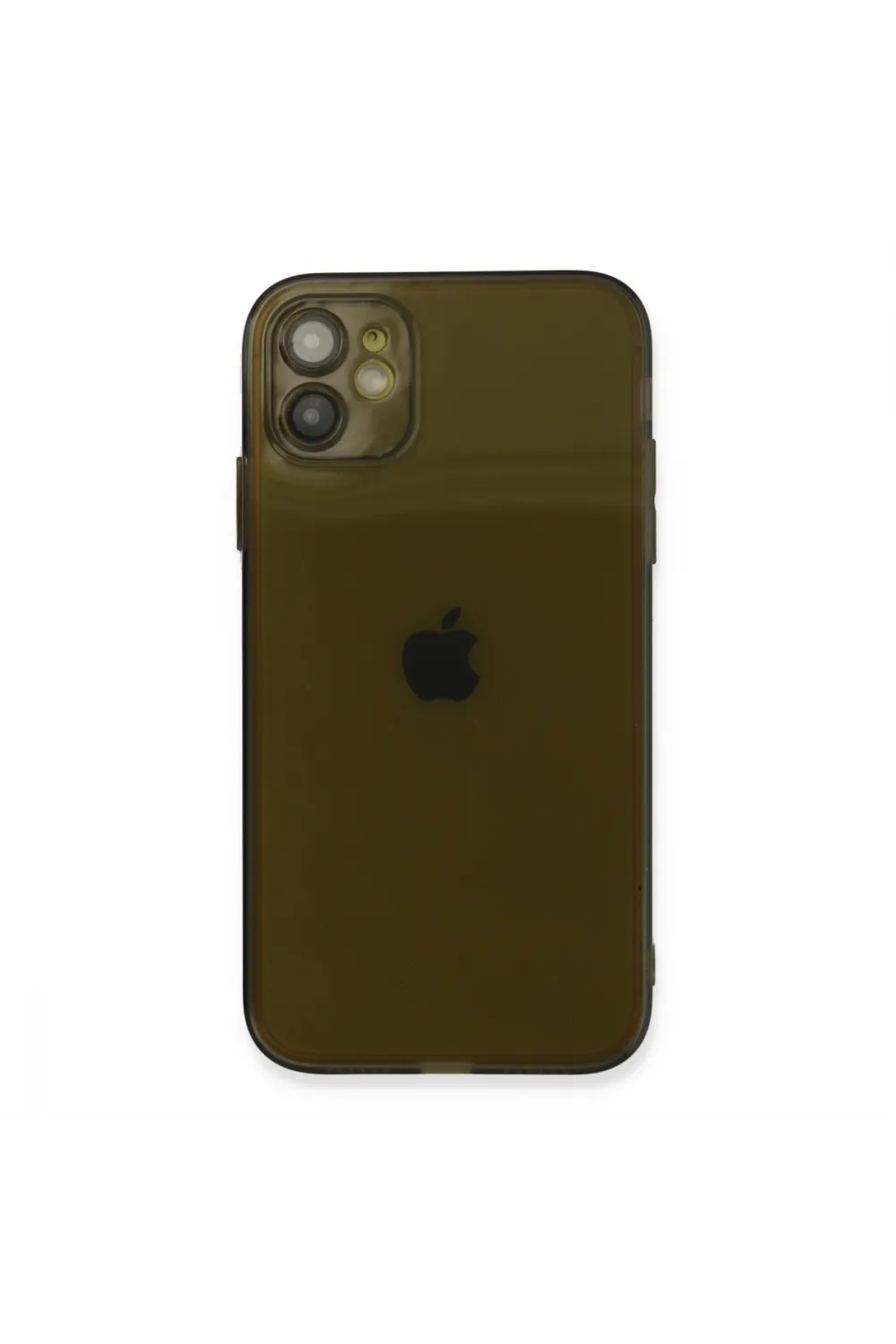 Apple İphone 12 Kılıf Fly Lens Silikon - Siyah