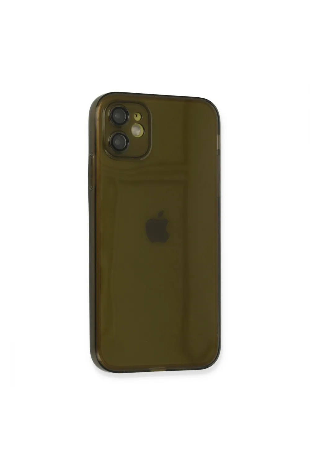 Apple İphone 12 Kılıf Fly Lens Silikon - Siyah