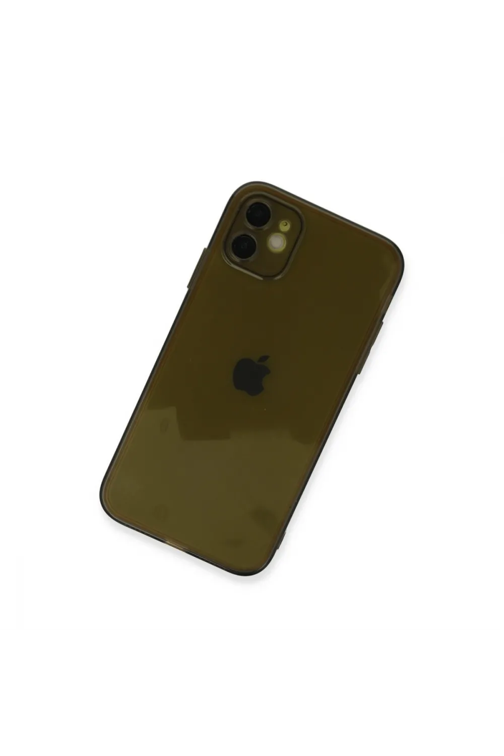 Apple İphone 12 Kılıf Fly Lens Silikon - Siyah