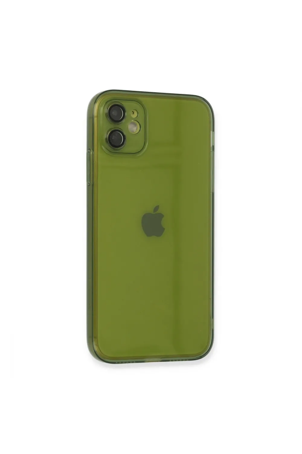 Apple İphone 12 Kılıf Fly Lens Silikon - Yeşil
