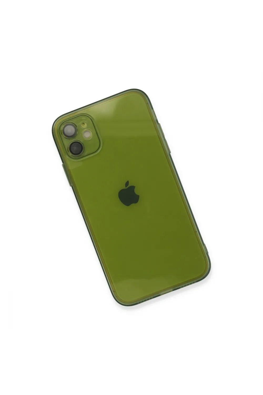 Apple İphone 12 Kılıf Fly Lens Silikon - Yeşil