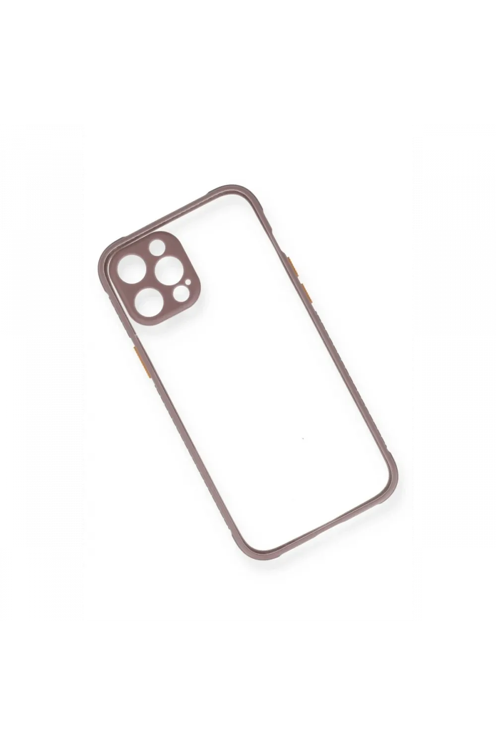 Apple iPhone 12 Kılıf Miami Şeffaf Silikon - Açık Mor