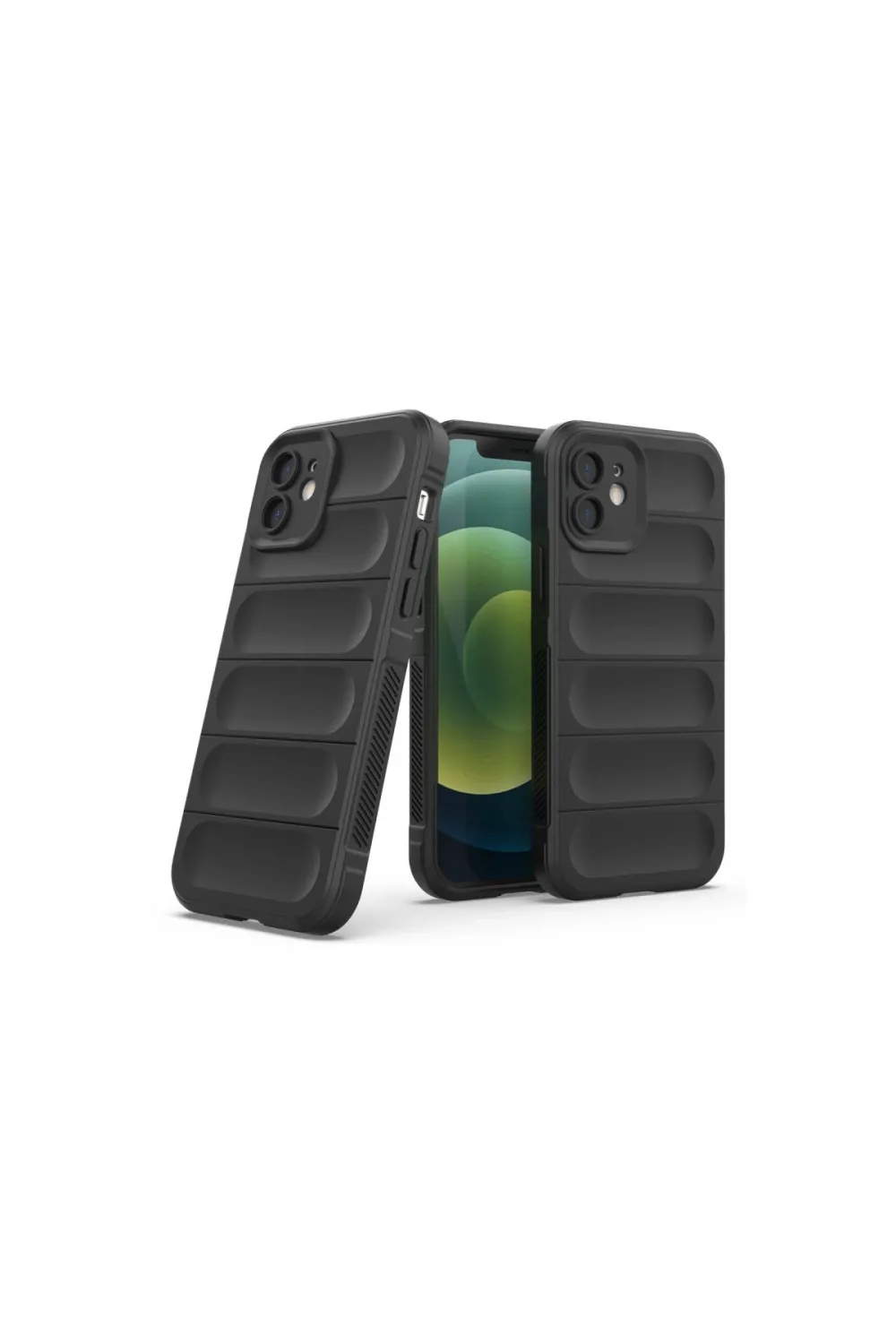 Apple İphone 12 Kılıf Optimum Silikon - Siyah