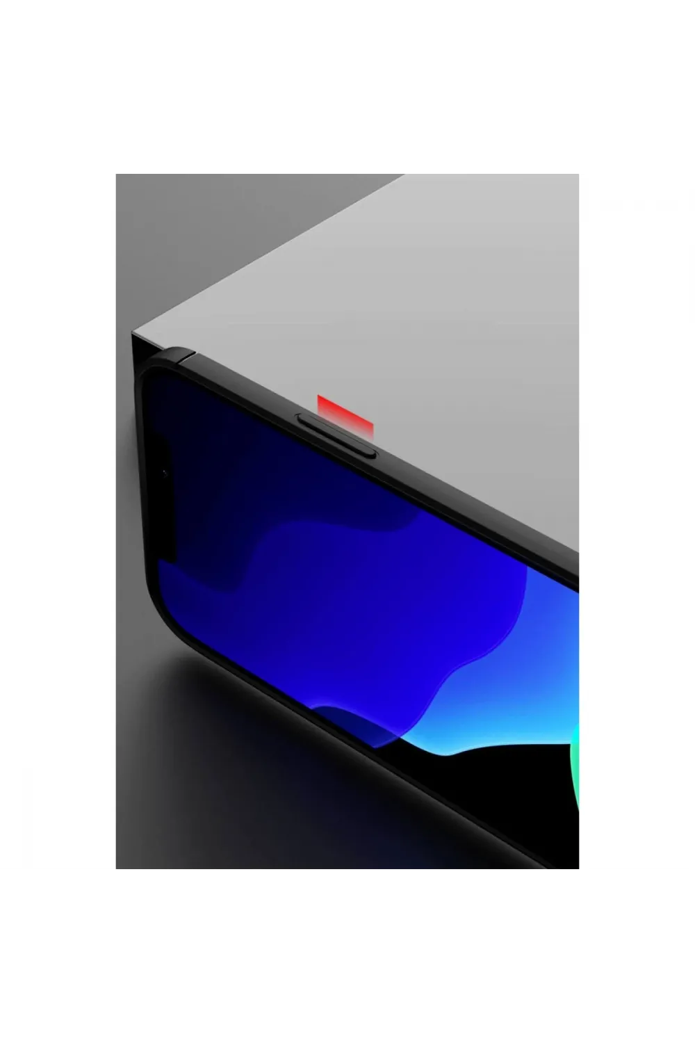Apple İphone 12 Kılıf Range Yüzüklü Silikon - Kırmızı