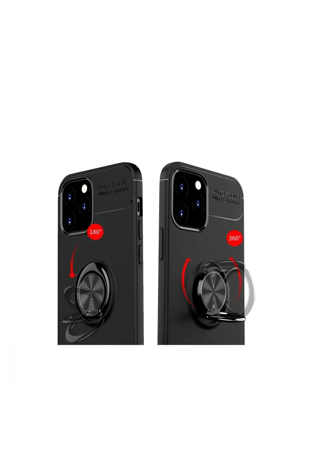 Apple İphone 12 Kılıf Range Yüzüklü Silikon - Mavi