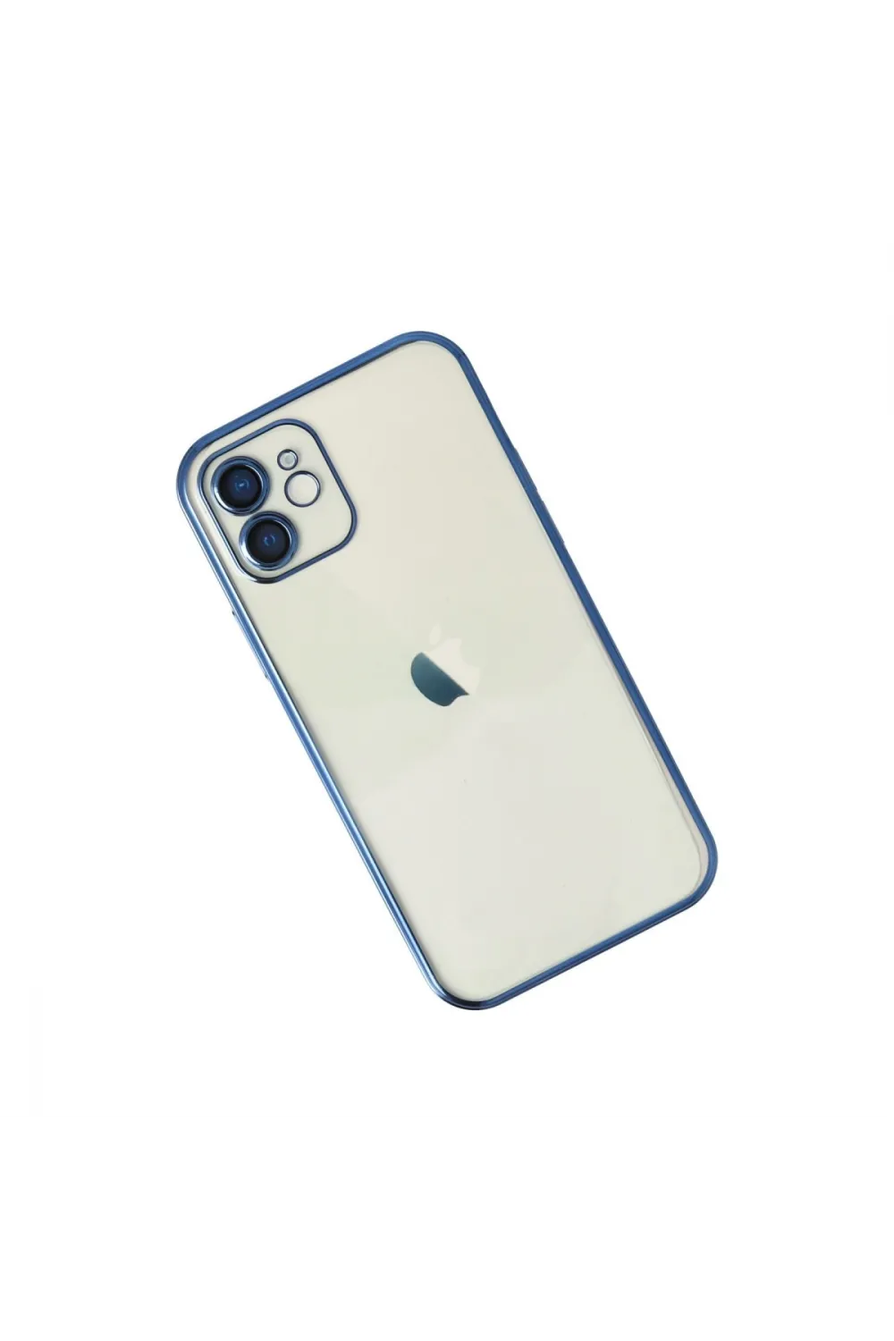 Apple İphone 12 Kılıf Razer Lensli Silikon - Lacivert