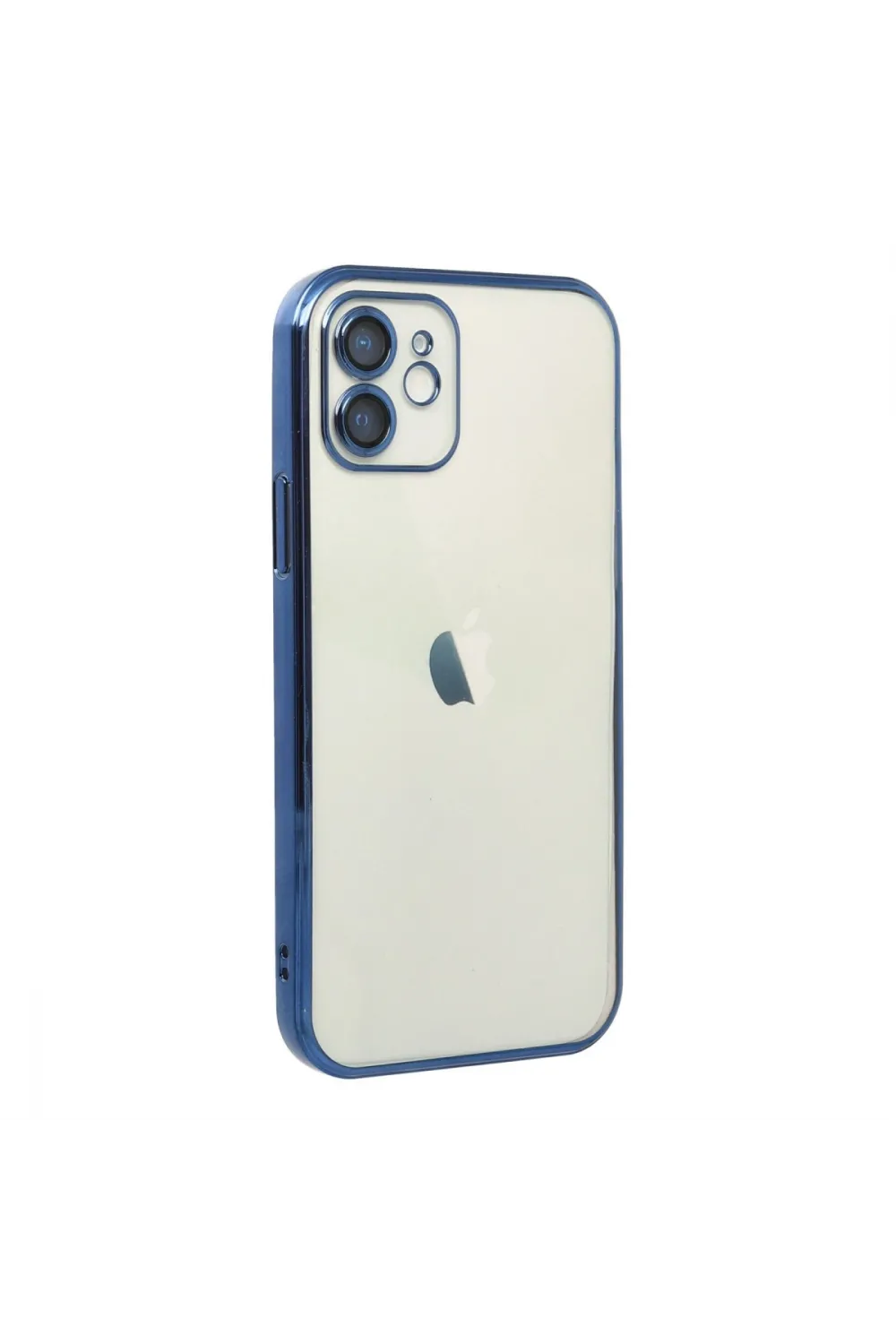 Apple İphone 12 Kılıf Razer Lensli Silikon - Lacivert