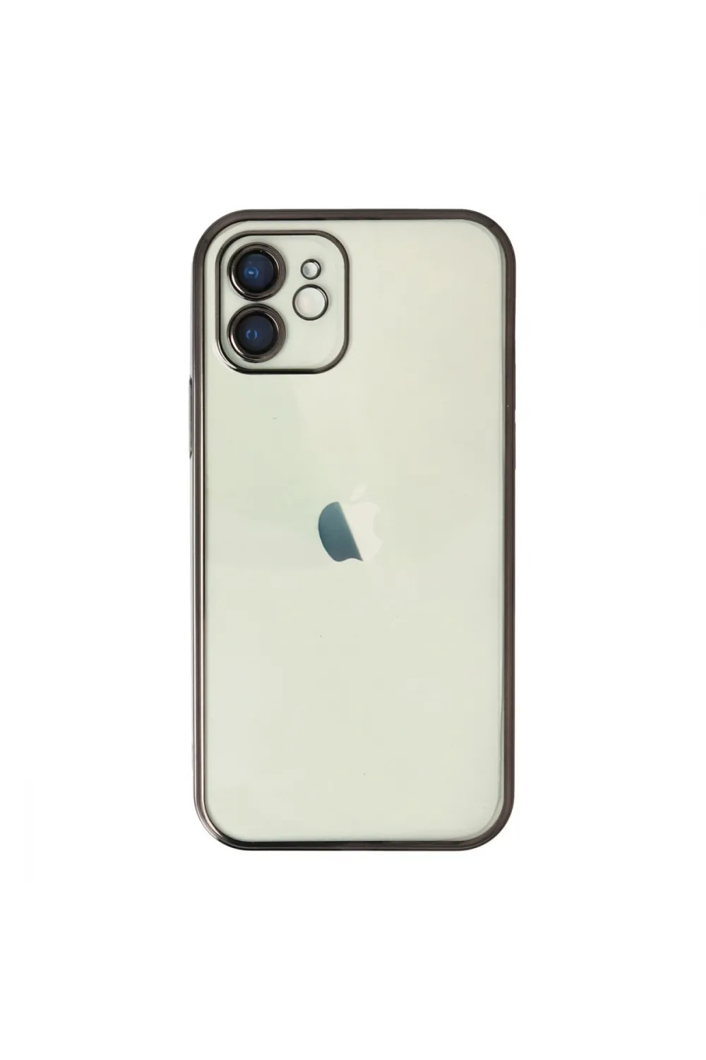 Apple İphone 12 Kılıf Razer Lensli Silikon - Siyah