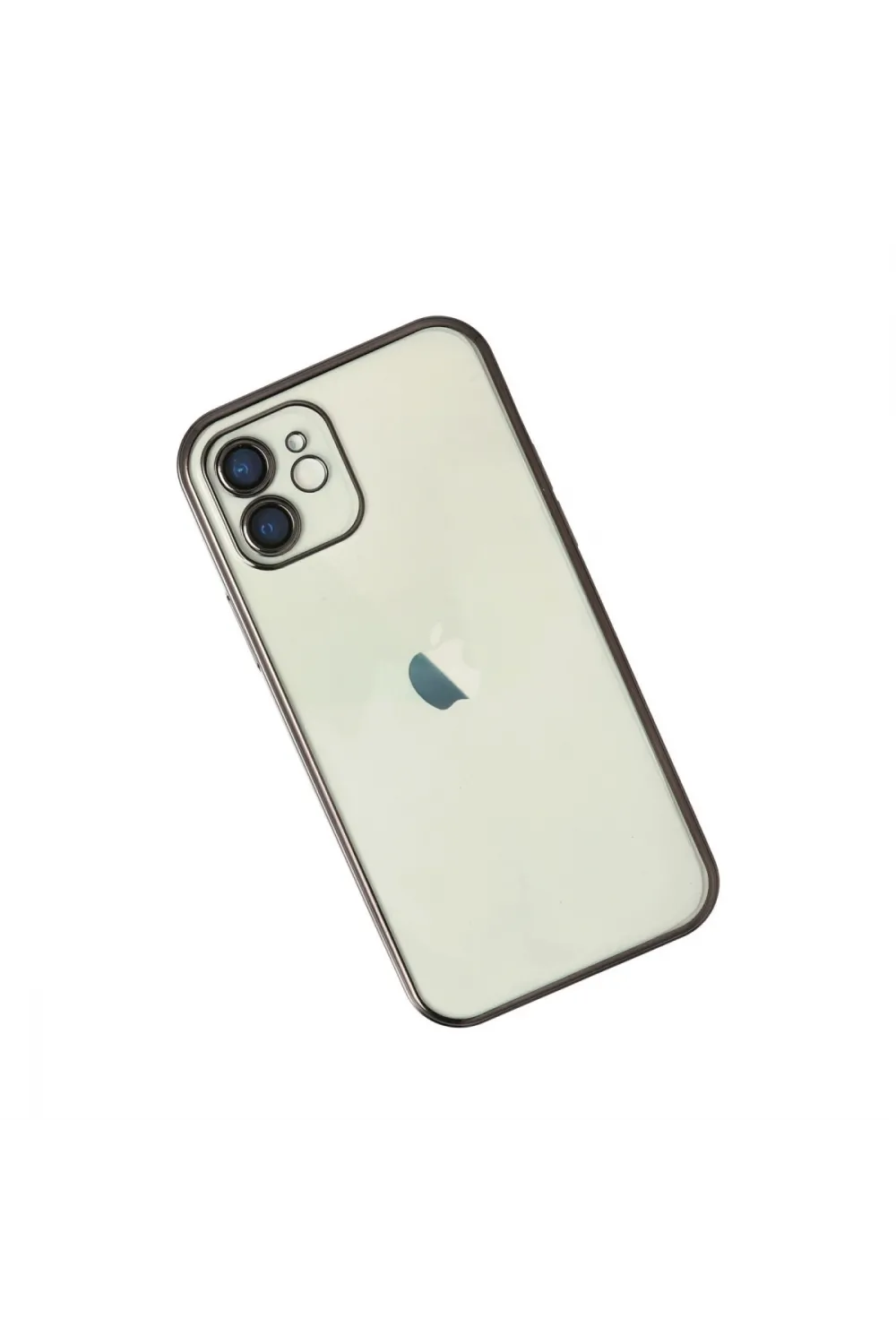 Apple İphone 12 Kılıf Razer Lensli Silikon - Siyah
