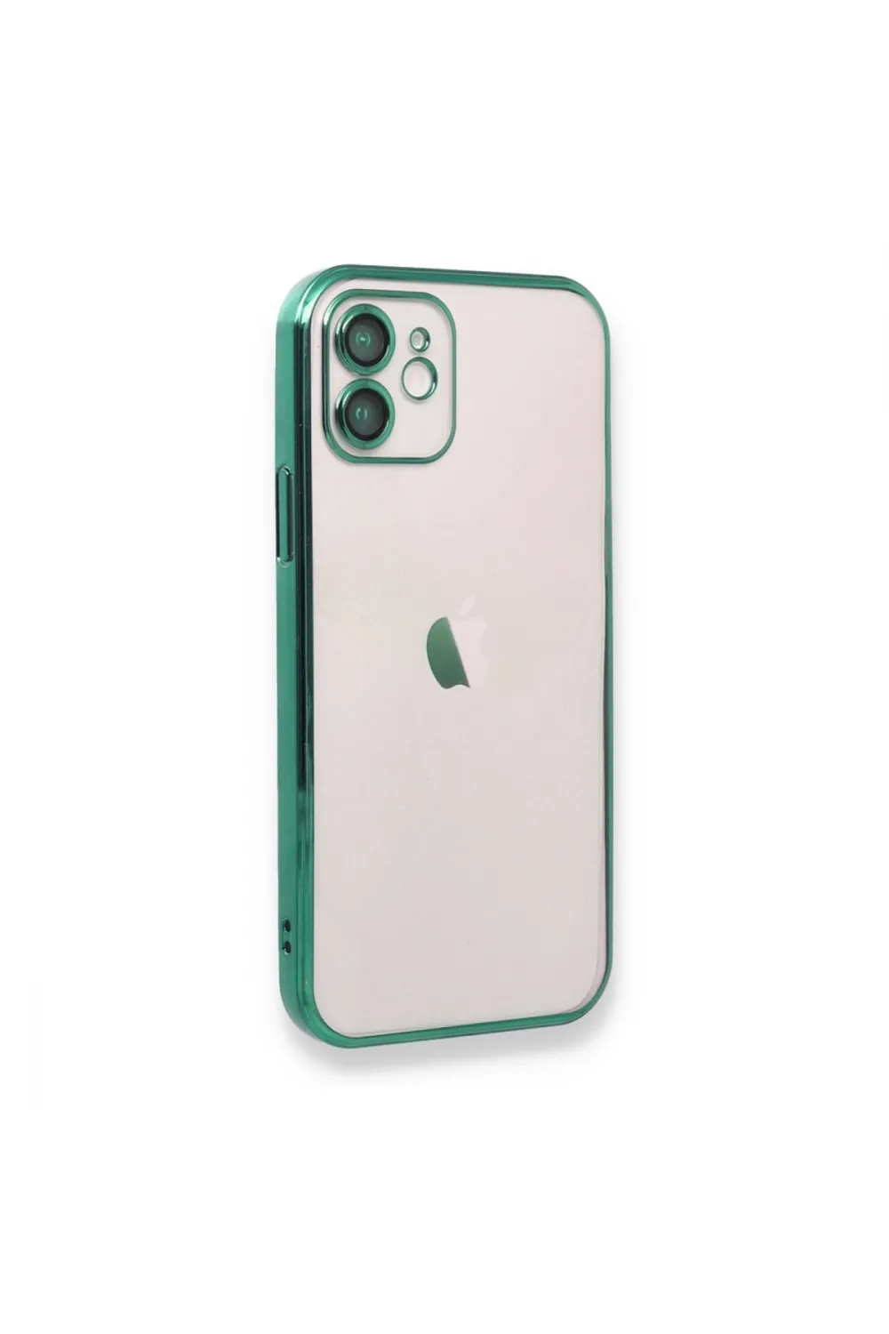 Apple İphone 12 Kılıf Razer Lensli Silikon - Yeşil