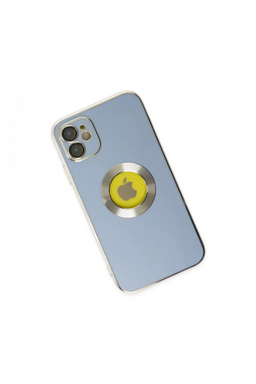 Apple iPhone 12 Kılıf Store Silikon - Sierra Blue