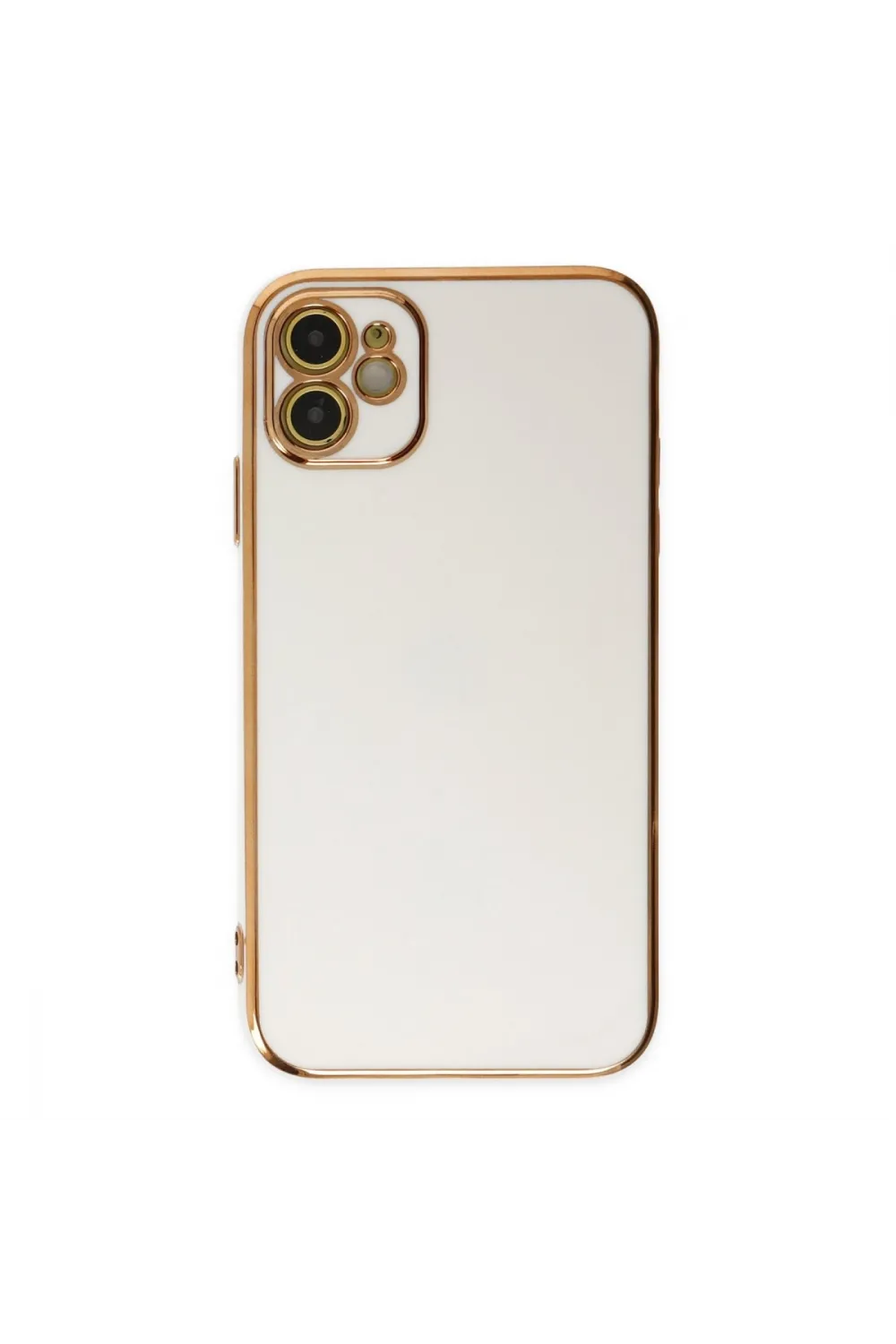 Apple İphone 12 Kılıf Volet Silikon - Beyaz
