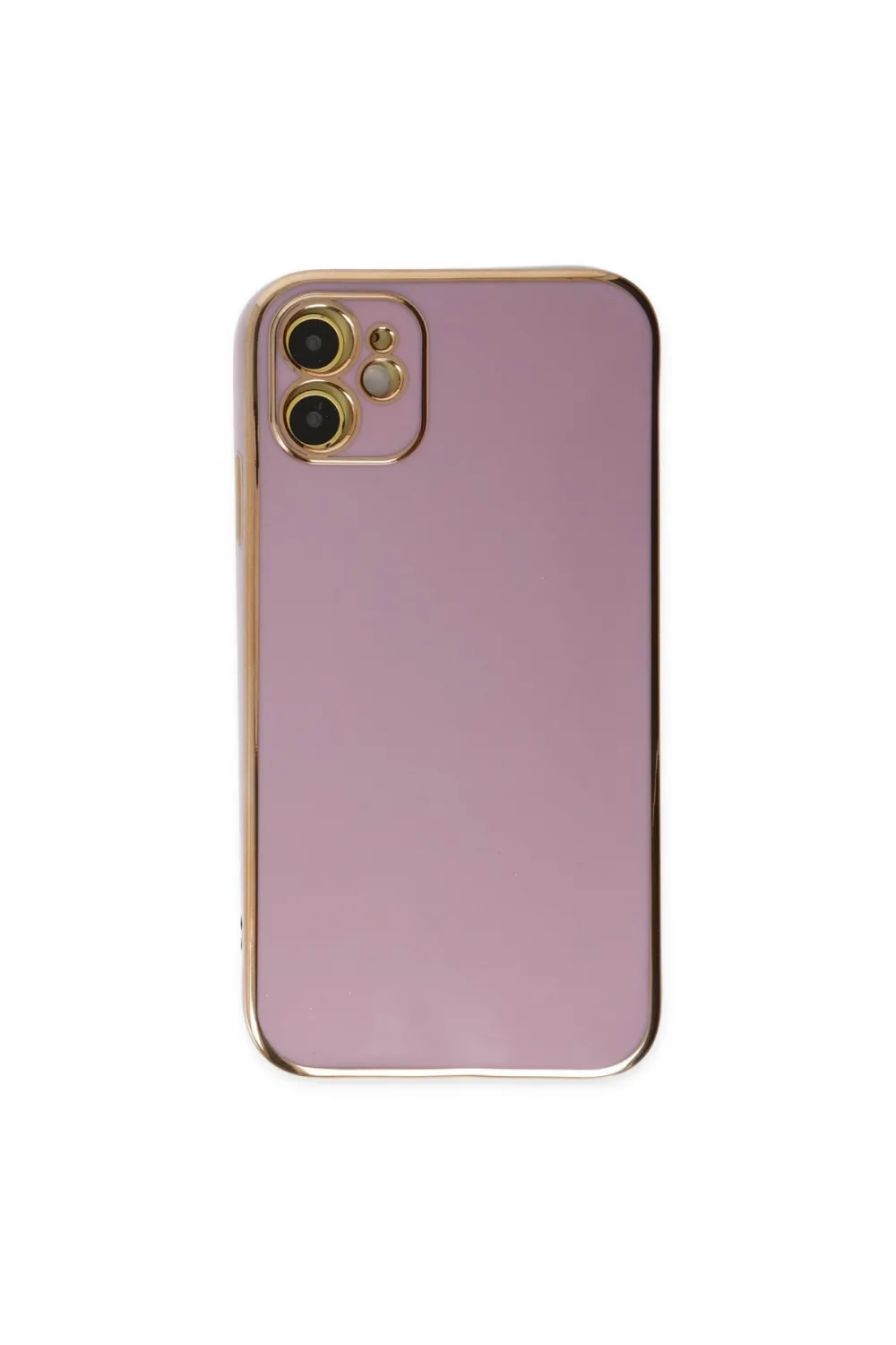 Apple İphone 12 Kılıf Volet Silikon - Mor
