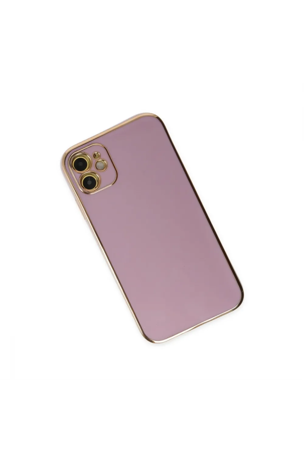 Apple İphone 12 Kılıf Volet Silikon - Mor
