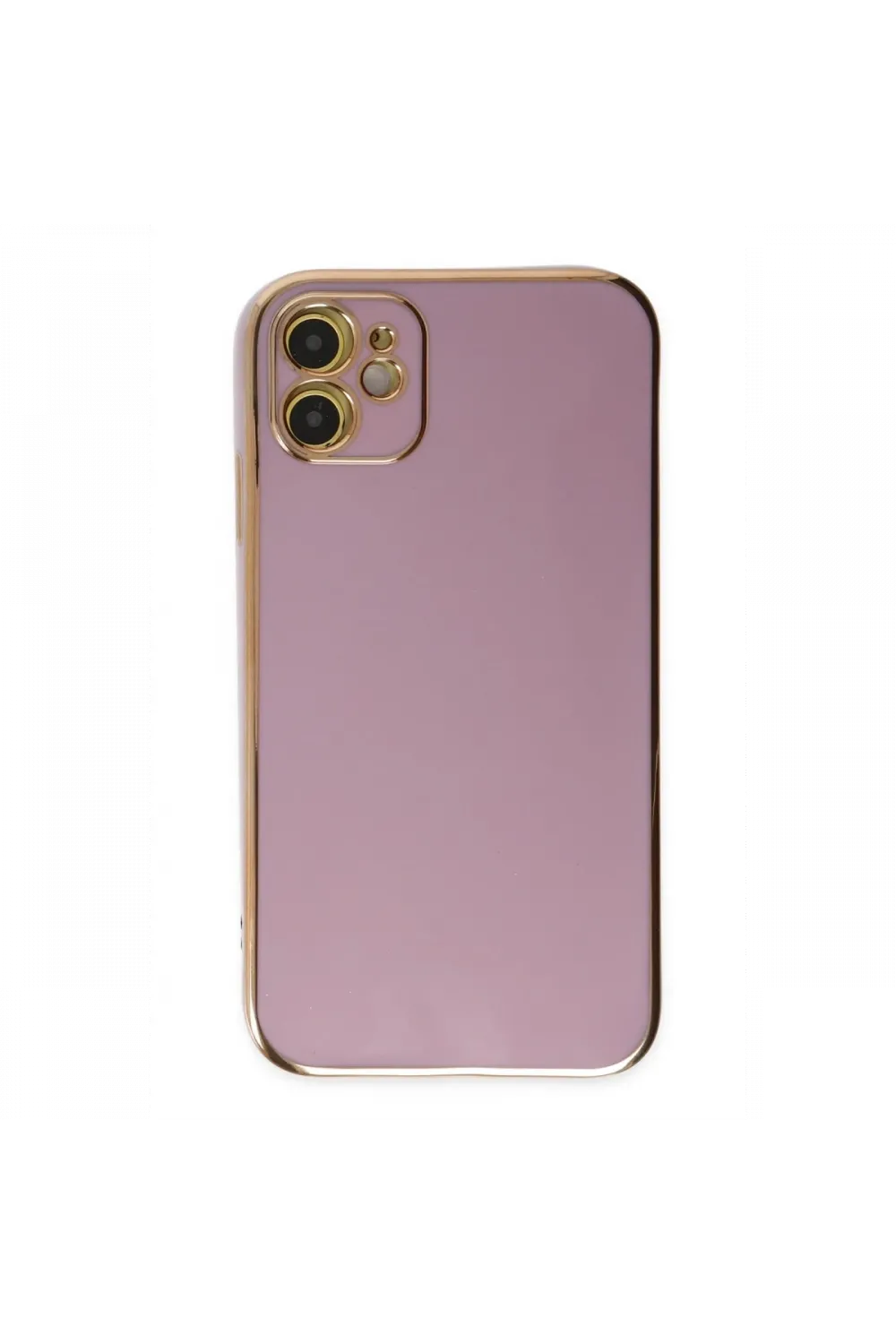 Apple iPhone 12 Kılıf Volet Silikon - Mor