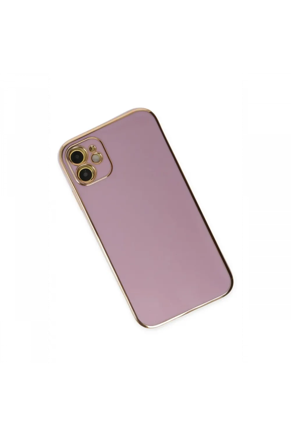 Apple iPhone 12 Kılıf Volet Silikon - Mor