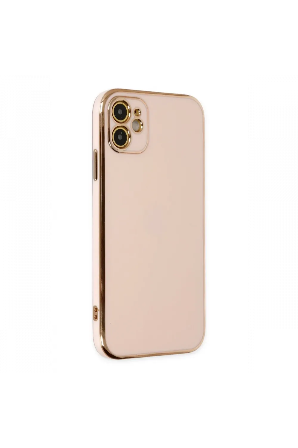 Apple iPhone 12 Kılıf Volet Silikon - Pembe