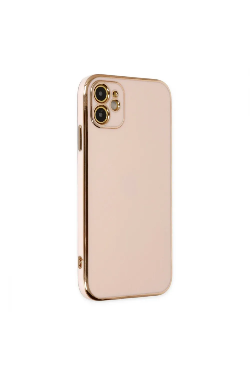 Apple İphone 12 Kılıf Volet Silikon - Pembe